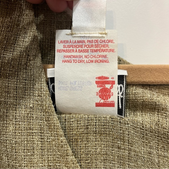 Joseph Ribkoff Women’s Sleeveless Dress Tan Layered Front Long Maxi Size 14 - Picture 10 of 10